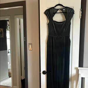 Elegant Green Velvet jumpsuit